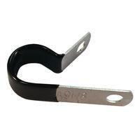 Essentra Components NE14 ຄລັມປກຕິດສາຍແລະເຄື່ອງມືເສີມ, ນັ່ມສະຫນອງດ້ວຍກຸ່ມສອງສ່ວນ, ສີດຳ/ອະລູມິນຽມ, ຈຳນວນຖືກຢືດ 7/8 ນິ້ວ