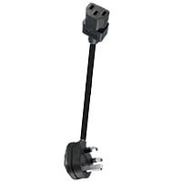Qualtek Electronics 370001-E01 ສາຍພະລັງງານ AC ພາຍໃນ 2.5m 3x1.00 C13 ສາຍພະລັງງານ UK