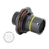 Eaton Souriau-Sunbank 8STA71418SA ຕົວເຊື່ອມຕໍ່ Jam Nut Receptacle - ຂະໜາດ 14 - 18 ຕິດຕໍ່ - ຜູ້ຍິງ