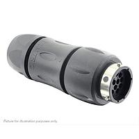 Eaton Souriau-Sunbank UTGX1JC1492P ປຸ່ມຮັບສະຫນອງ ປຸ່ມຮັບສະຫນອງໃນແນວ, ມີກະບອກສາຍສົ່ງສະຫນອງດ້ານຫຼັງ, ສໍາລັບ 12 ຕໍ່ຕ້ານຊາຍ, IP68/69K