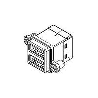 Amphenol Commercial Products MUSBR-4593-M0 ຕົວເຊື່ອມ USB Type A Rugged USB 3.0A Stck Vert Standard Shell