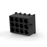 AMP Connectors - TE Connectivity 1-641974-1 ຕູ້ແບບປິນແລະປະຕູສອກເຕີ 12P PIN HDR ASSY BLK