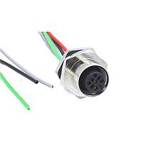 NorComp FPM12A05I12CF02 ເສັ້ນສາຍເຊນເຊີ / ເສັ້ນສາຍອັກຕູເວດເຕີ M12 5P FML BRSS/NKL FRNT M16 12 PIGTAIL