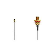 GCT (Global Connector Technology) CABLE 162 RF-150-1 ການປະກອບສາຍ RF I-Pex MHF I2SMA(F) BH, F Mt, ມີແຫຼກ O-ring. L=150mm. ສາຍ RG178, ສີນ້ຳຕານ