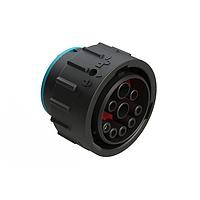 Amphenol SINE Systems AHDP06-24-91SR-SRA Receptacles ຂະໜາດ 24, 9 ຕຳແໜ່ງ ISOBUS ປລັກ, ຊັອກເກັດ, ແຫວນກັນຮົ່ວເສັ້ນຜ່າສູນກາງຫຼຸດລົງ, ອະແດັບເຕີແຫວນລຽບ (SRA)