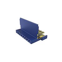 Amphenol FCI 65801-037LF ຕົວເຊື່ອມ Clincher™ Flex Connectors, ການປະກອບ Receptacle, ບັນດາດຽວ, 8 ຕຳແໜ່ງ, ຊ່ອງຫຼີ້ນ 2.54mm (.100in)