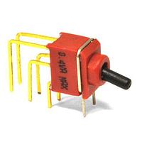 E-Switch 200USP1T1A1M6RE ສະຫນັບສະຫນູນ Toggle ຂະໜາດນ້ອຍ Toggle SPDT, 0.4VA, 20V Max