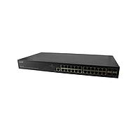 Lantronix SM24TAT4XB-UK ສະຫນັບສະຫນູນ Managed Gigabit Ethernet PoE+ Switch 24-port Gigabit PoE+ ມີ (4) 1G/10G SFP+, 370Watt