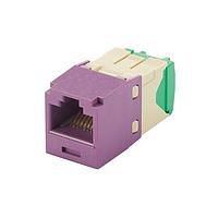 Panduit CJT688TGVL ຕູ້ຕໍ່ແບບມົດູເລີ / ຕູ້ຕໍ່ເຄືອຂ່າຍ Ethernet Mini-Com Mod Cat 6 28/30 AWG UTP