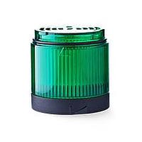 Auer Signal 910036405 ໂມດູນວິຊວວລ PC7DR ໄຟແຈ້ງສີເລດທີ່ມີການຫຼັກສອນ 24 V AC/DC ສີຂຽວ, ສີດຳ