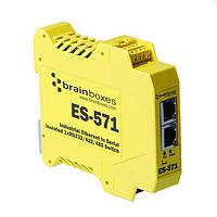 Brainboxes ES-571 ເຄື່ອງບໍລິຫານອຸດສາຫະກຳ Ethernet ທີ່ແຍກຕ່າງ 1xRS232/422/485 + ສະວິດຊ໌