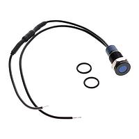 E-Switch PVL08FW146 ຕົວບອກໄຟແບບປິດ ANTI-VANDAL, ບໍ່ມີສະຕິວຊ໌ພາຍໃນ, ຕົວບອກພິມພິມ, ຕິດຕັ້ງແຜ່ນ, ສາຍສົດດ້ານໜ້າ 150mm