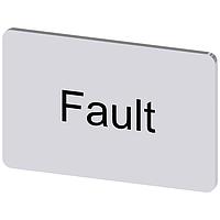 SIEMENS 3SU19000AD810EC0 ປ້າຍປ້ອນປ້າຍ, Fault INSCR. LABEL, SILVER 17.5 X 27MM, FAULT