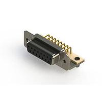 EDAC 630-M15-240-BN3 ຕົວເຊື່ອມ D-Sub - ຕົວເຊື່ອມ D-Sub ມຸມຂວາ ຄວາມໜາແບບມາດຕະຖານ