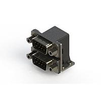 EDAC 661-009-364-053 ຕູ້ສະຫນອງ Dual Port D-Sub ມຸມຂວາ ຕູ້ສະຫນອງ Dual Port D-Sub