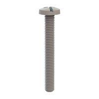 Essentra Components 011032CD150 ການປະສົມຕົວຢືມສູດສະຫຼຸບສູດສະຫຼຸບ Machine Screw Binder, ການດັບສາຍ #10-32, ຄວາມຍາວ 1 1/2