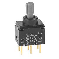 NKK Switches G28KP ສະຫນັບສະຫນູນ Rocker (ON)OFF(ON) .150 RKR STEM STRAGHT PC .4VA