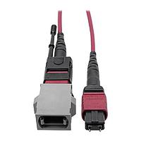 Tripp Lite N846-08N-C2B ການປະກອບສາຍເສັ້ນແສງ Fiber Optic Cable Assemblies FIB OPTICS OM4 MF ADPT 8",C-B