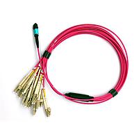 Techway BREAKOUT MTP24-F TO 24XLCO ການປະກອບສາຍເສັ້ນແສງ MTP24-F ເປັນ 24xLC simplex harness, ຄວາມຍາວ 2m