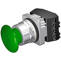 SIEMENS 52PM9W3G ປຸ່ມກົດ PUSHBUTTON,MOM,ສີຂຽວ,1 3/4" PLST,2POS,2NC