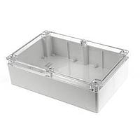 Hammond Manufacturing 1554X2GYCL ກອງປົກຄຸມ ກອງປົກຄຸມທົ່ວໄປ - ຝາສີເທົາ/ຝາແຈ້ງ - 11.8 x 7.9 x 3.5 ນິ້ວ - ໂປລີຄາໂບນາດ - N4X