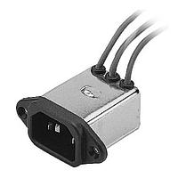 Delta Electronics, Inc. 06GEEW3ES-R ມູດເຂົ້າພະລັງງານ AC IEC Connector Filter, ເທົ່າຫນຶ່ງ, 250VAC, 6A, ນັກສອດ, N/A-Wire, Bleeder Resistor