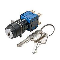 EAO 51-381.022D ສະຫນັບສະຫນູນ Keylock KYLK RND MOM 3 POS