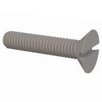Essentra Components 50M040070H020 ສະກຣູຫຼັກມີລູກສອນຊ່ອງຫຼັກ 90 Slotted CSK Screw, M4 X .7 Thread, 20mm Lg