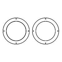 Sanyo Denki 109-1073H ປາກອອກວົງແຫຼມ Inlet Ring Nozzle Inlet Nozzle ສໍາລັບພັງລົມສົ່ງເສີມ 175mm Centrifugal Fan, ສີດໍາ