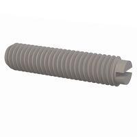 Essentra Components 011032S081 ຊຸດສະກຣູ Set Screw, ຫົວສະລອດ Slotted Head, ການດັບສາຍ #10-32 Thread, ຄວາມຍາວ 13/16 Lg