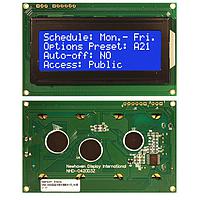 Newhaven Display NHD-0420D3Z-NSW-BBW-V3 LCD STN - ສີຟ້າສົ່ງຜ່ານ ໄຟ LED ສີຂາວ Bklght