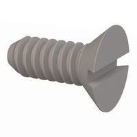 Essentra Components 020440A028 ສະກຣູຫຼັກຊອກຊະນີດມີລອດ 82 Slotted CSK Screw, #4-40 Thread, 9/32 Lg