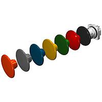 SIEMENS 52PM9V7 ປຸ່ມຮູບເຫຼັກຫົວເຫຼັກ PB,CHROME,MOM,MH 2 1/2" ທຸກສີ, 2POS