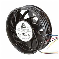 Delta Electronics, Inc. THB1748BG ພັນລະຫັດ Tubeaxial Fan, 172x51mm, 48VDC, 607.07CFM, Ball, 4-Lead Wires, Lock Rotor Sensor, Tach/PWM