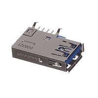 Amphenol Commercial Products GSB4116344HR ຕົວເຊື່ອມ USB Type A USB 3.1 GEN2 STD A RECP UPRIGHT DIP