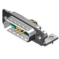 Molex / FCT 173107-0093 ຕູ້ຕິດຕໍ່ປະສົມ D-Sub 7 POS R/A PCB PLUG 7W2 5 PIN 2 HOLE