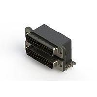 EDAC 661-025-364-034 ຕູ້ສະຫນອງ Dual Port D-Sub ມຸມຂວາ ຕູ້ສະຫນອງ Dual Port D-Sub