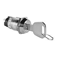 NKK Switches CKL13EFW01-015 ສະຫນັບສະຫນູນ Keylock 19MM ON-OFF-ON FLAT KEY#015 RMV 1 POS 3A
