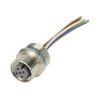 HARTING 21033176510 ເສັ້ນສາຍເຊນເຊີ / ເສັ້ນສາຍເອັກຊັວເຕີ M12 A-code 5pin ຜູ້ຍິງ panel feed through ໄປຫາ 1.0m AWG24 flying leads, front mount, PVC