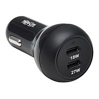 Tripp Lite U280-C02-45W-2B ຕູ້ຊາວແບດເຕີຣີ 45W DUAL USB-C PD CAR CHARGER