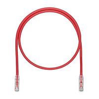 Panduit UTP6ASD7RD ສາຍສົ່ງສັນຍາຍສາຍສີທອງ Cat 6a, Cat 6A (SD), ສີແດງ UTP