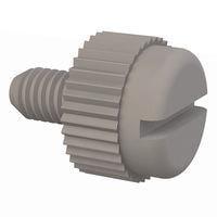 Essentra Components 50M030050T005 ກຸມນິ້ວສະເລັ່ງລອດ Thumb Screw Slotted, M3 X .5 Thread, 5mm Lg