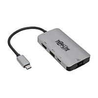Tripp Lite U444-06N-H4GUSC USB Type-C ເປັນ Ethernet, HDMI, ການຊາວ້າງ PD, USB 3.1 USB3.1 C ເປັນ 4KHDMI/USBA/GBE/PD