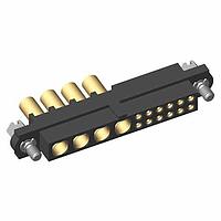 Harwin M80-4C11205F1-04-327-00-000 ຊຸດການເຊື່ອມສາຍພະລັງງານໃຫ້ກັບບອດ 12+4 ຕໍ່ຕຳແໜ່ງ ເພື່ອຜູ້ຍິງ 24-28AWG+16AWG, ສະບັບມີສະກຸນສອນ