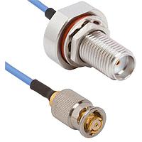 Amphenol SV Microwave FBSMA-047-MV67.3SMPS-180 ສາຍສະບັບ RF SMA BKHD F VITA 67.3 SMPS 18" Cable