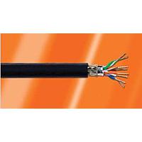 Alpha Wire 76021 BK002 ສາຍເຄື່ອງເຄື່ອງມືອຸດສາຫະກຳ Ethernet Cat 5e 24 AWG 4PR ສົດທີ່ມີຟອຍ, 500ft ສີດຳ