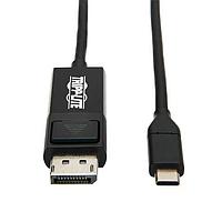 Tripp Lite U444-006-DP-BE ສາຍຕໍ່ອາເດັດເຕີ 6FT USB-C ເປັນ LOCKING DP CBL