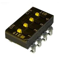 CTS Electronic Components 219-4MSTR ສະຫນັບສະຫນູນ DIP SPST 4 ສ່ວນຂອງສະຫນັບ
