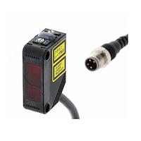 OMRON E3Z-LL81 ເຊັນເຊີ Photoelectric Laser ຂະໜາດກະທັດຮັດພ້ອມເຄື່ອງຂະຫຍາຍສຽງໃນຕົວ (Background suppression, 20 - 300 mm, PNP, M8 pigtail)