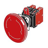 Omron Automation and Safety A22E-L ອຸປະກອນຢຸດສະຫຼຸບສຸດກົດ ESTOP OP UNIT 60 DIA P-P T-R